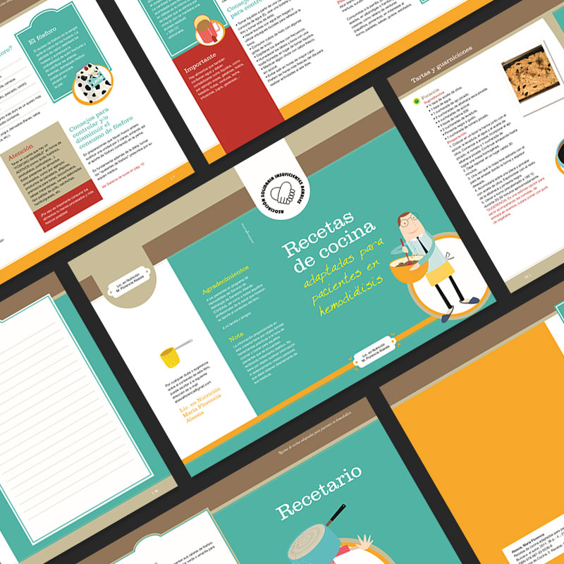 Libro recetas de cocina para pacientes en hemodiálisis.