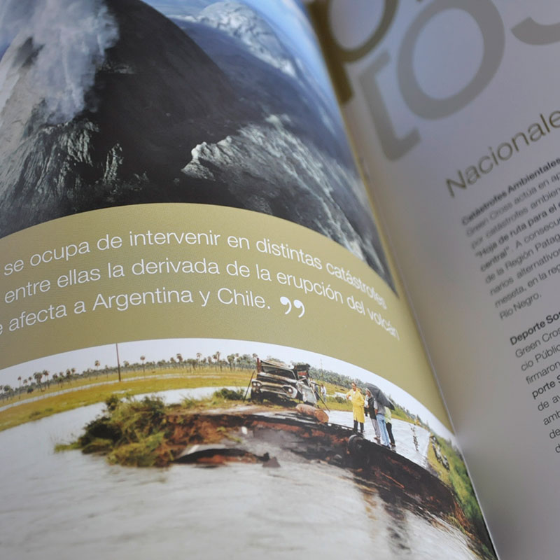 Brochure institucional Green Cross Argentina.