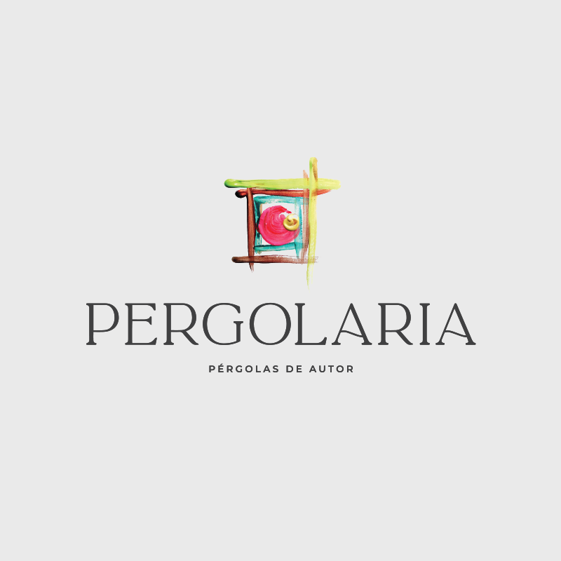 Isologotipo Pergolaria. Pérgolas de Autor.