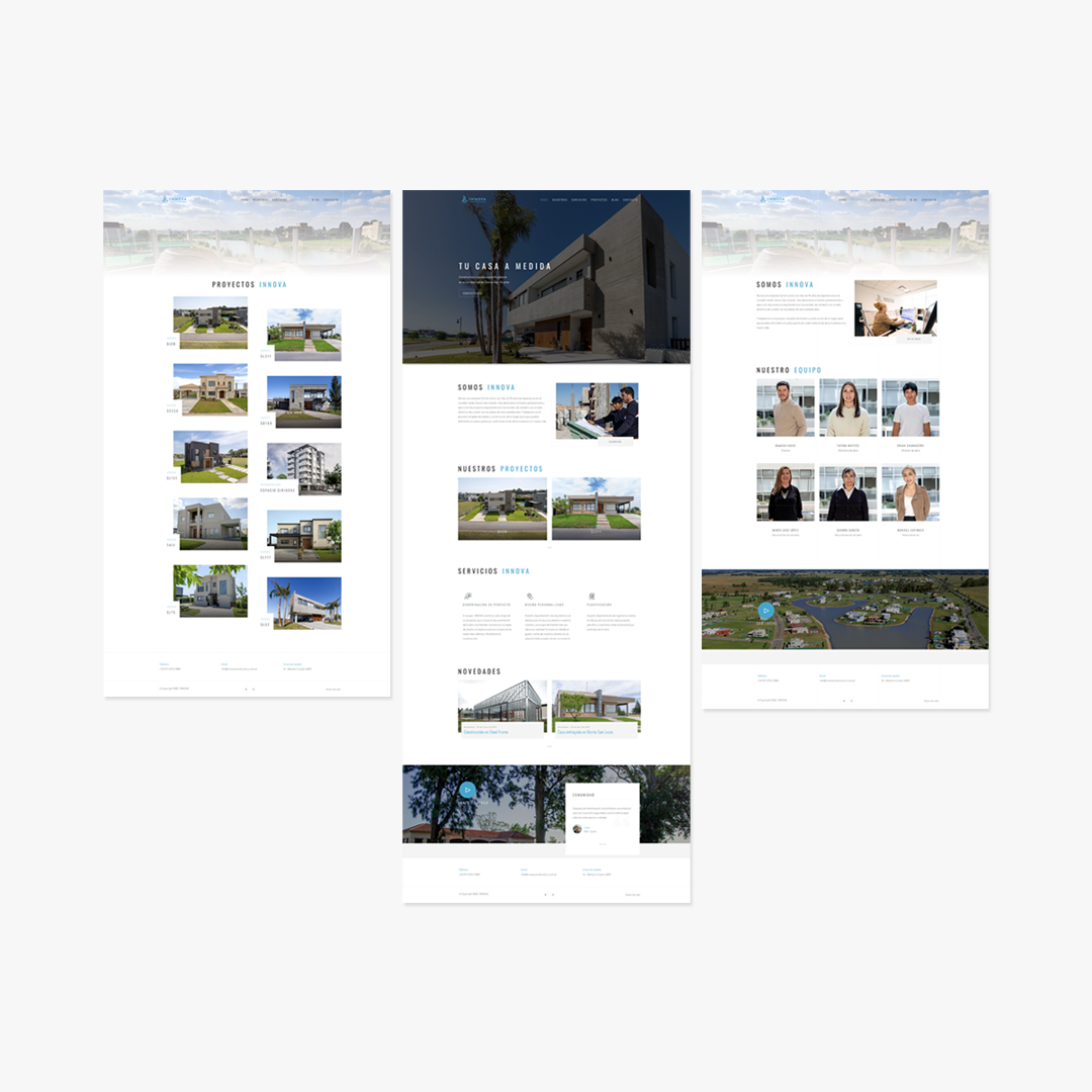 Empresa constructora. Página web.
