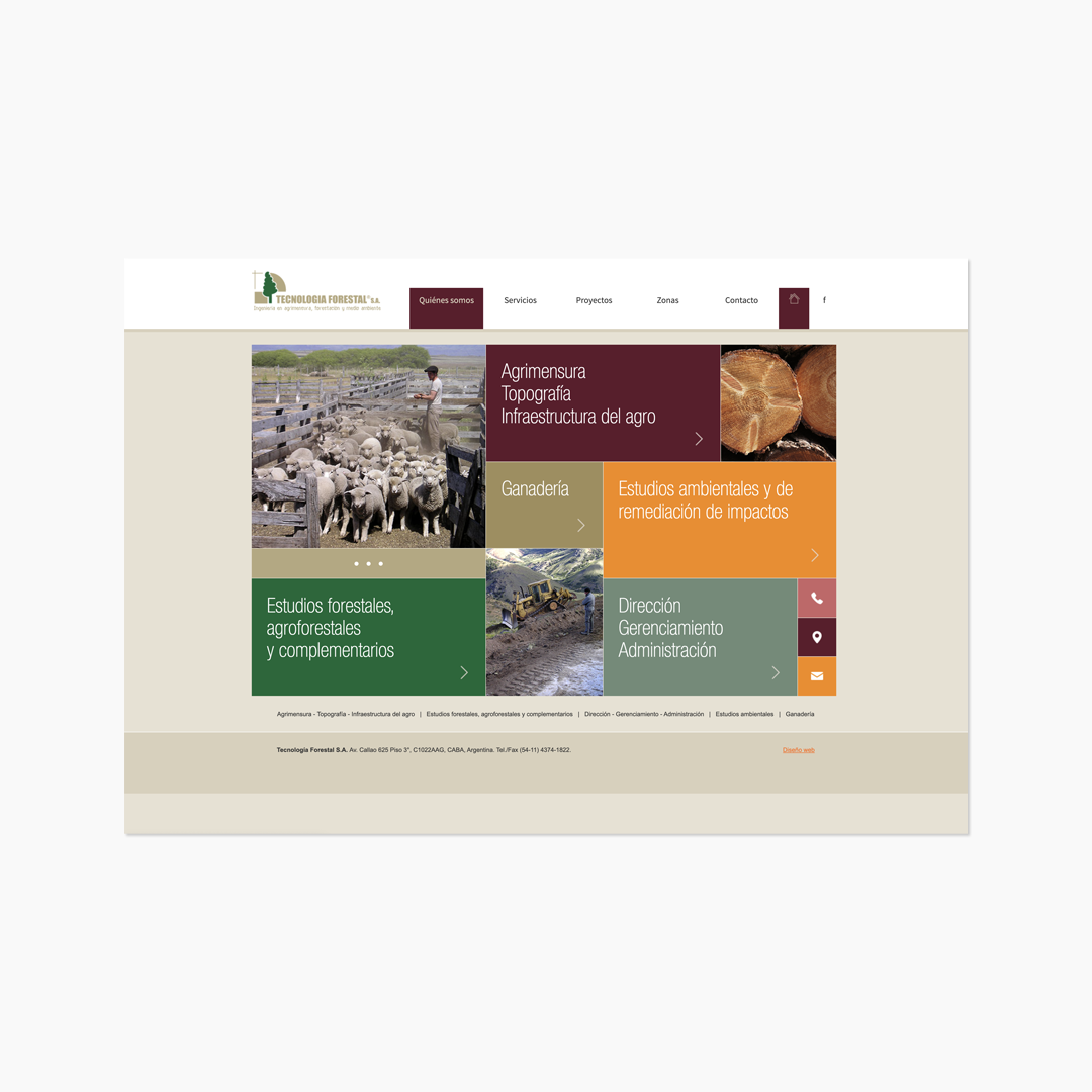 Tecnología Forestal. Página web.